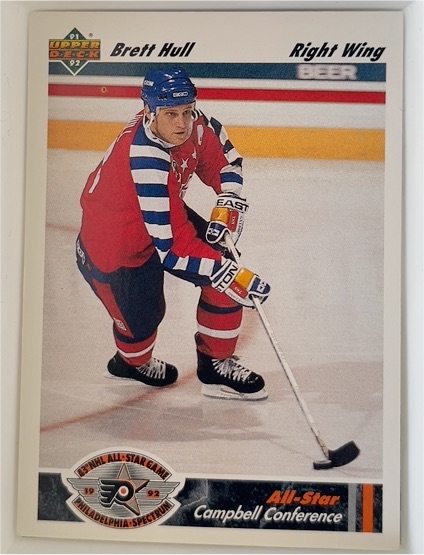 1991-92 Upper Deck #622 Brett Hull All-Star Campbell Conference — front