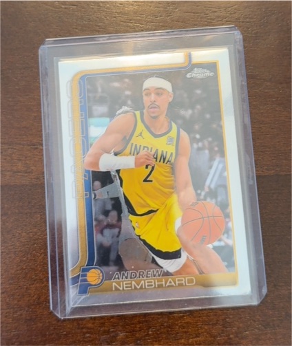 2025-26 Topps Chrome #97 Andrew Nembhard — front