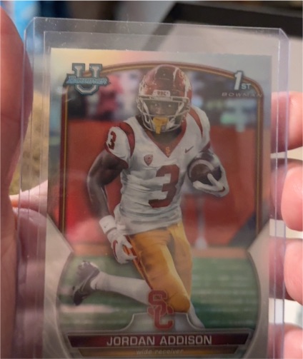 2022 Bowman University Chrome #36 Jordan Addison — front