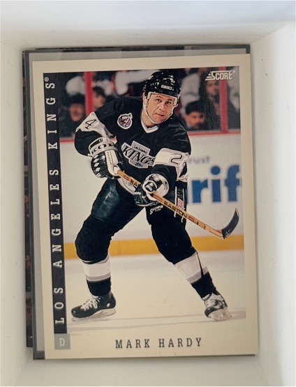 1993-94 Score #415 Mark Hardy — front