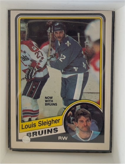 1984-85 O-Pee-Chee #290 Louis Sleigher — front