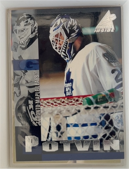 1997-98 Pinnacle Inside #46 Felix Potvin Toronto Maple Leafs — front