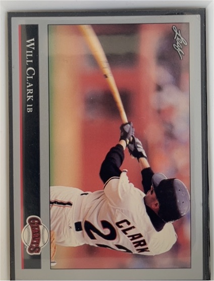 1992 Leaf #241 Will Clark — front