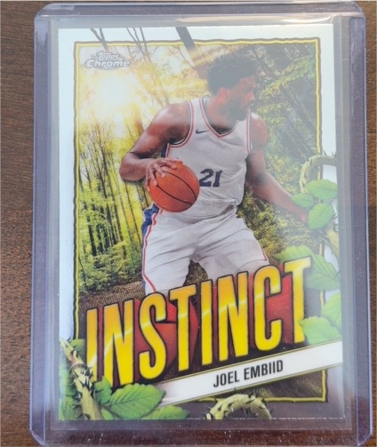 2024-25 Topps Chrome #INS-6 Joel Embiid Instinct — front