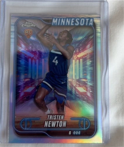 2024-25 Topps Chrome #108 Tristen Newton — front