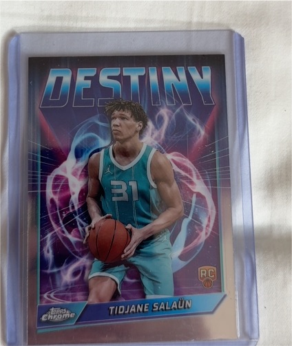 2024-25 Topps Chrome Destiny #D-5 Tidjane Salaun — front