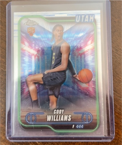2024-25 Topps Chrome #160 Cody Williams — front
