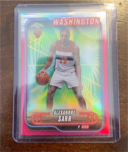 2024-25 Topps Chrome #136 Alexandre Sarr — front