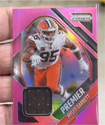 2025 Panini Prizm #PJY-MGT Myles Garrett Premier Jersey — front