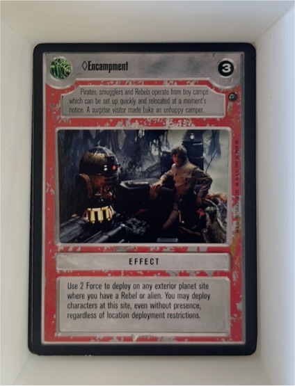 1997 Decipher Star Wars CCG #3 Encampment Dagobah — front