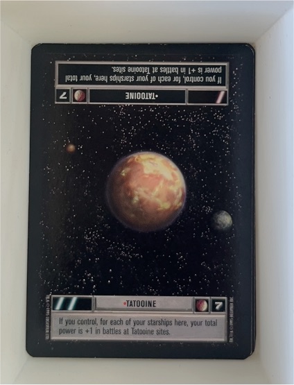 1995 Star Wars CCG Premiere #7 Tatooine — front
