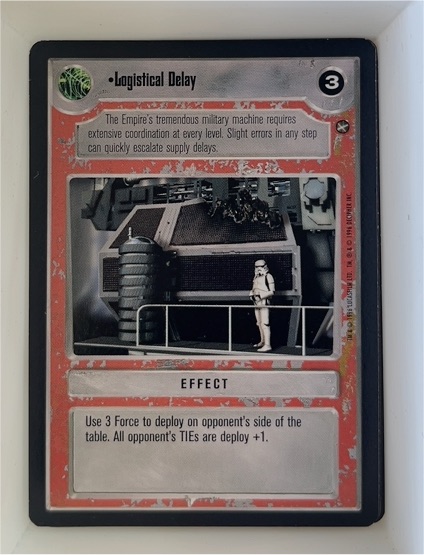 1996 Star Wars CCG A New Hope Logistical Delay — front