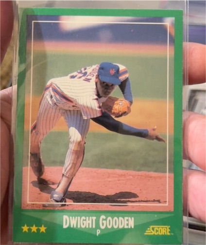 1988 Score #350 Dwight Gooden — front