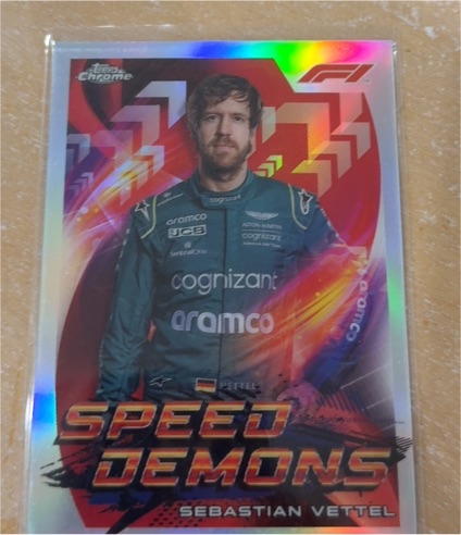 2022 Topps Chrome Formula 1 Speed Demons #SD-SV Sebastian Vettel — front
