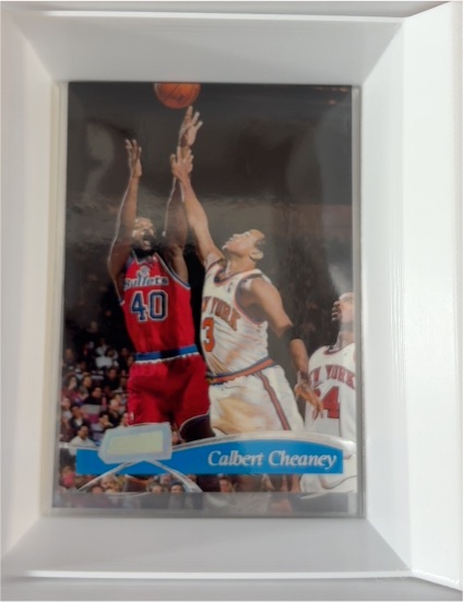 1994-95 Upper Deck Collector's Choice Jumbo 5x7 #40 Calbert Cheaney — front