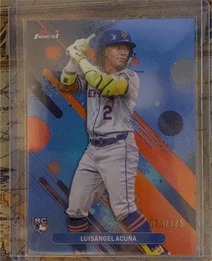 2025 Topps Finest #52 Luisangel Acuna — front