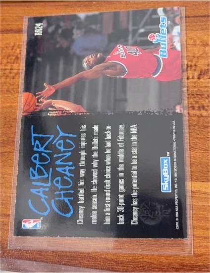 1995 SkyBox NBA Hoops #165 Calbert Cheaney — front