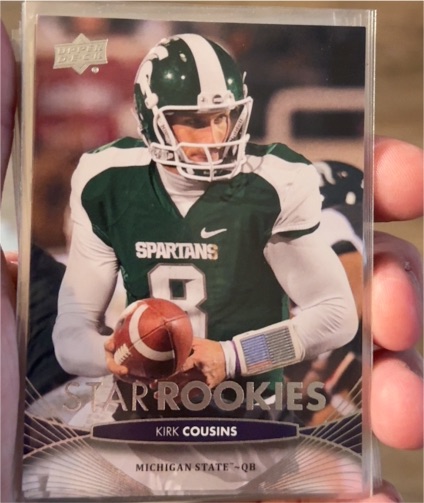 2012 Upper Deck #105 Kirk Cousins Star Rookies — front