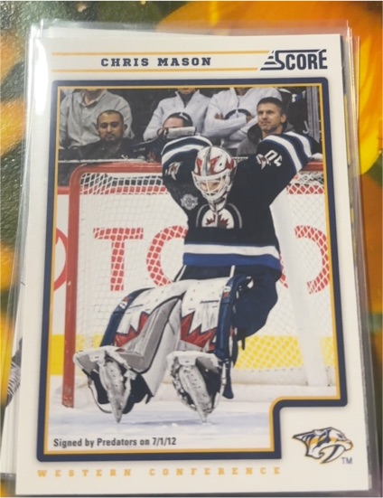 2012-13 Score #267 Chris Mason — front