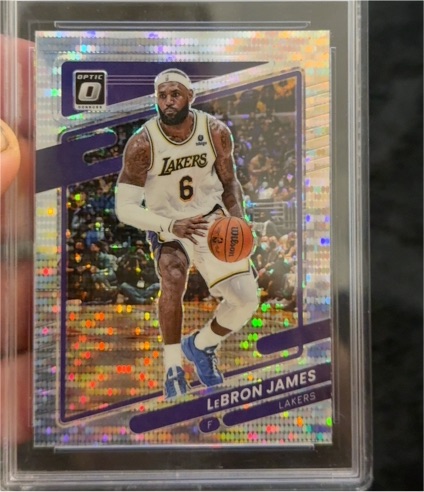 2021-22 Panini Donruss Optic #41 LeBron James — front