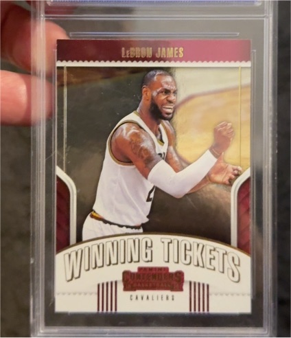 2017-18 Panini Contenders #23 LeBron James Winning Tickets — front