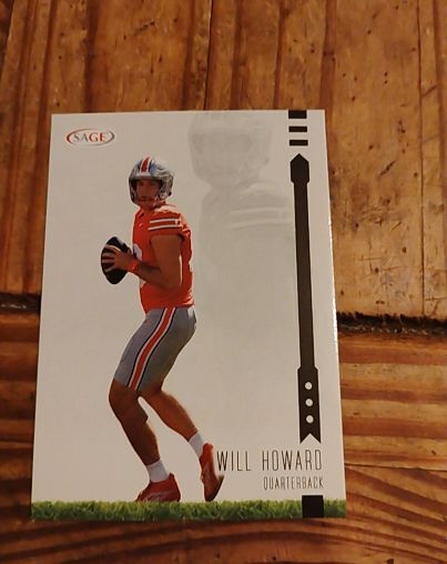 2025 Sage High Series #183 Will Howard — front