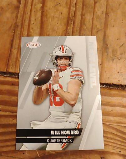 2025 Sage High Series #105 Will Howard — front