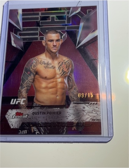 2025 Topps Finest UFC #108 Dustin Poirier — front