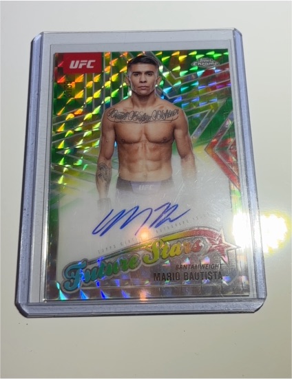 2025 Topps Chrome UFC Future Stars Autographs #FSA-MB Mario Bautista — front