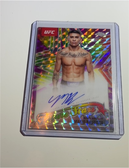 2025 Topps Chrome UFC #FSA-MB Mario Bautista Future Stars Auto — front