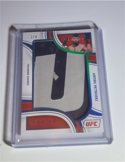 2023 Panini Immaculate UFC Jumbo Memorabilia Shorts Andre Petroski — front