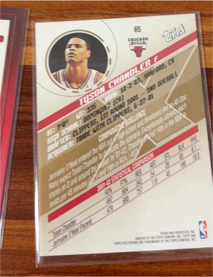 2002 Topps #65 Tyson Chandler — front
