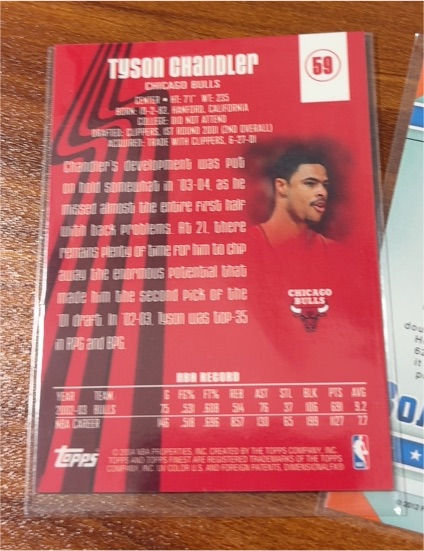 2002-03 Topps #59 Tyson Chandler — front
