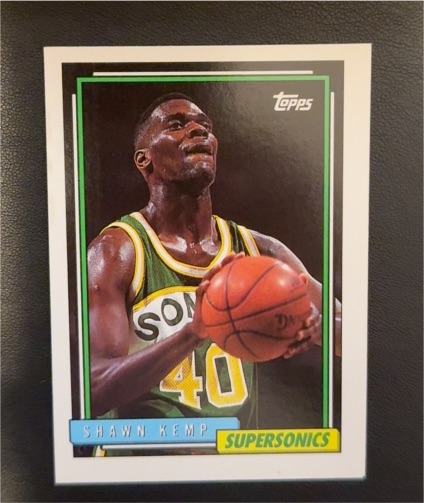 1992 Topps #267 Shawn Kemp Seattle Supersonics — front