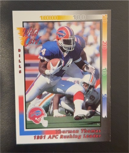 1992 Wild Card #244 Thurman Thomas — front