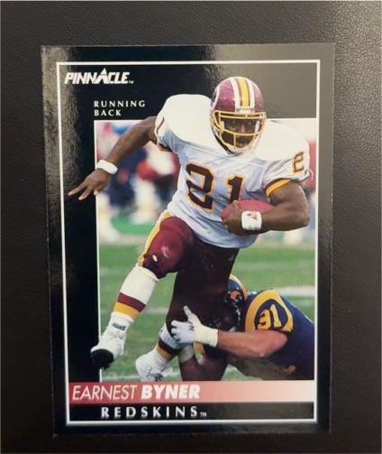 1992 Pinnacle #183 Earnest Byner Washington Redskins — front