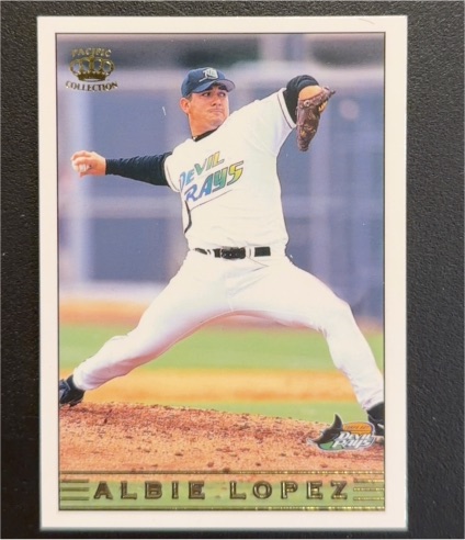 1999 Pacific Crown Collection #276 Albie Lopez — front