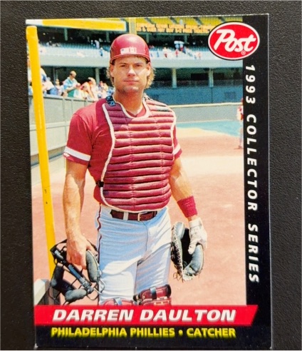 1993 Post #18 Darren Daulton — front