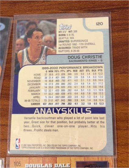 1999-00 Topps #120 Doug Christie — front