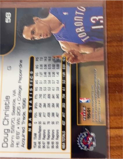 2000-01 Topps #8 Doug Christie — front