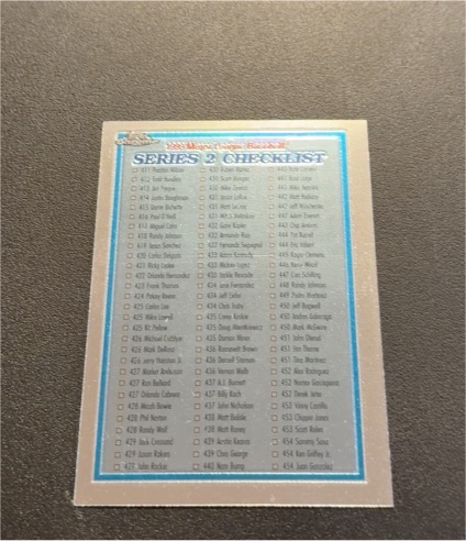 1999 Topps Series 2 #462 Checklist — front