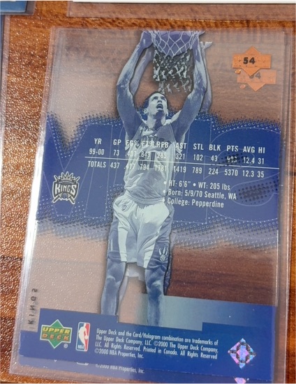 2000 Upper Deck #54 Chris Webber — front