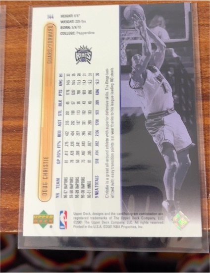1996 Upper Deck Collector's Choice #144 Doug Christie — front