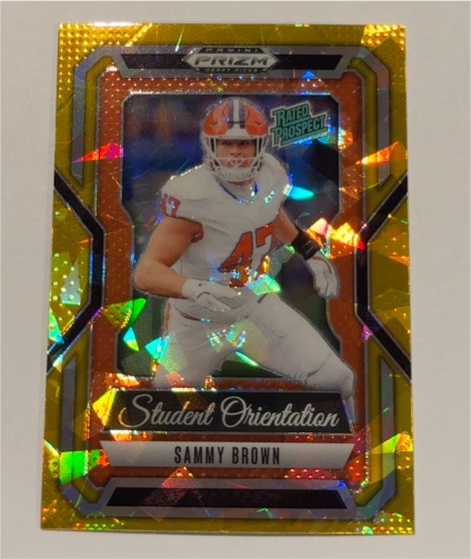 2025 Panini Prizm Draft Picks #5 Sammy Brown Student Orientation — front