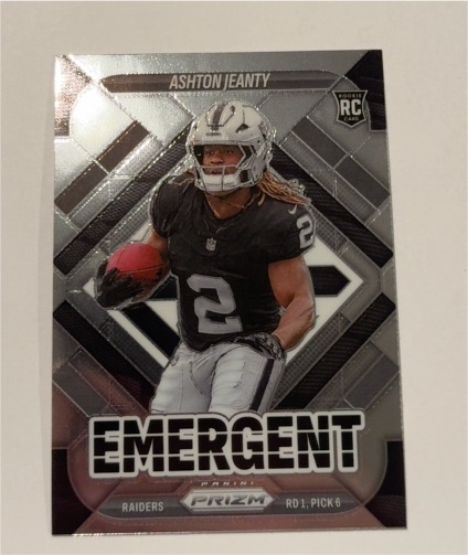 2025 Panini Prizm Emergent #10 Ashton Jeanty — front