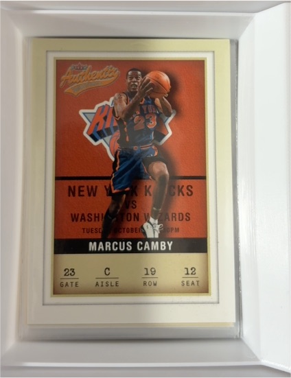 2001-02 Fleer Authentix #19 Marcus Camby — front
