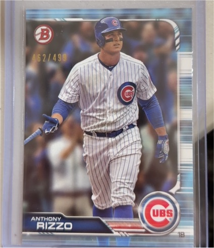 2019 Bowman #18 Anthony Rizzo — front