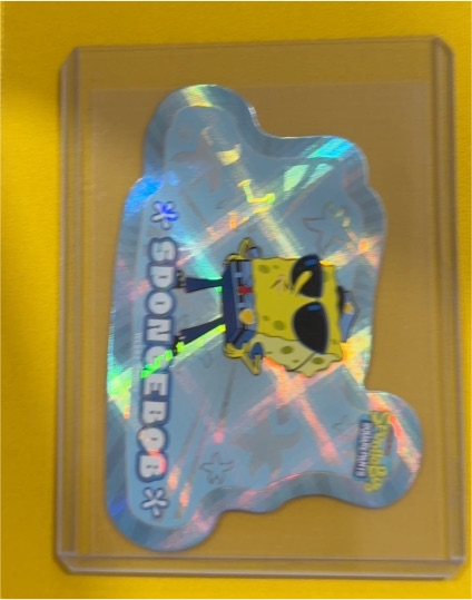 2024 Wondercard SpongeBob SquarePants 25th Anniversary Die Cut WLSB2-SPR-18 — front