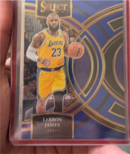2023-24 Panini Select Premier Level Blue #135 LeBron James — front