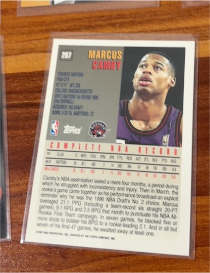 1997 Topps #207 Marcus Camby — front